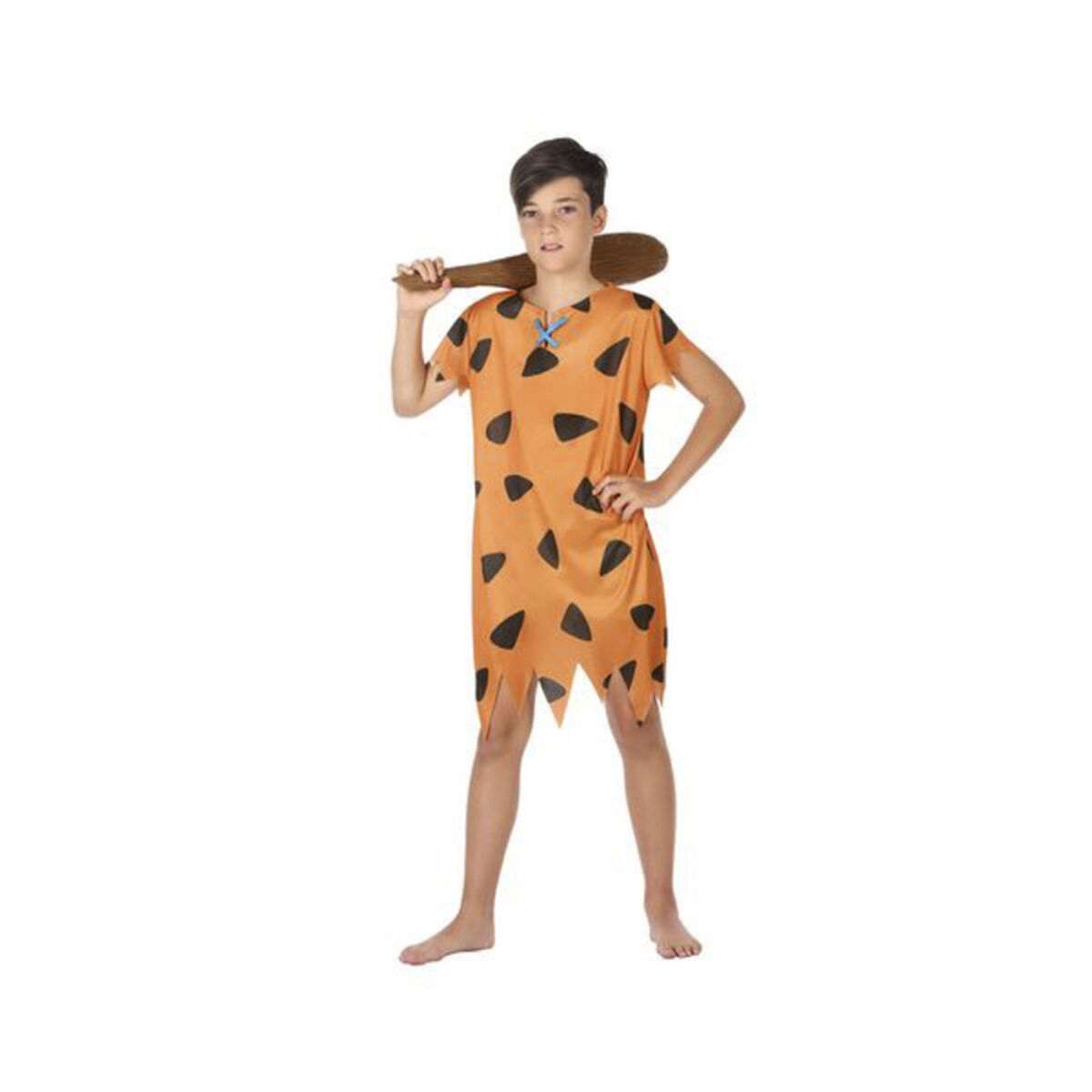 Costume for Children Caveman Orange (1 Pc) 5-6 Years